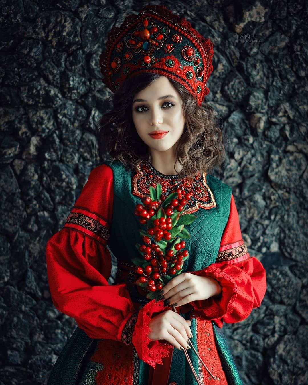 Nude girl Women in Slavic costumes in Dubai