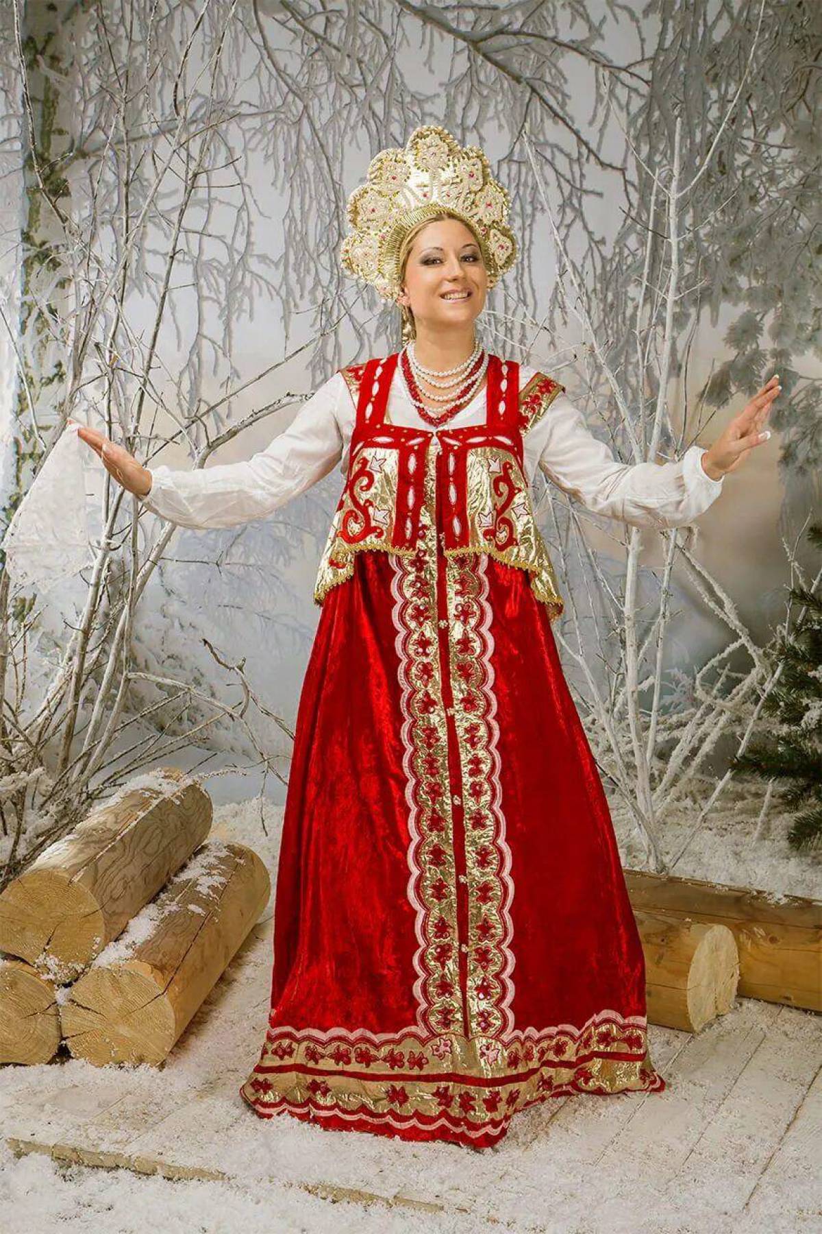 Girls in Slavic costumes in Dubai