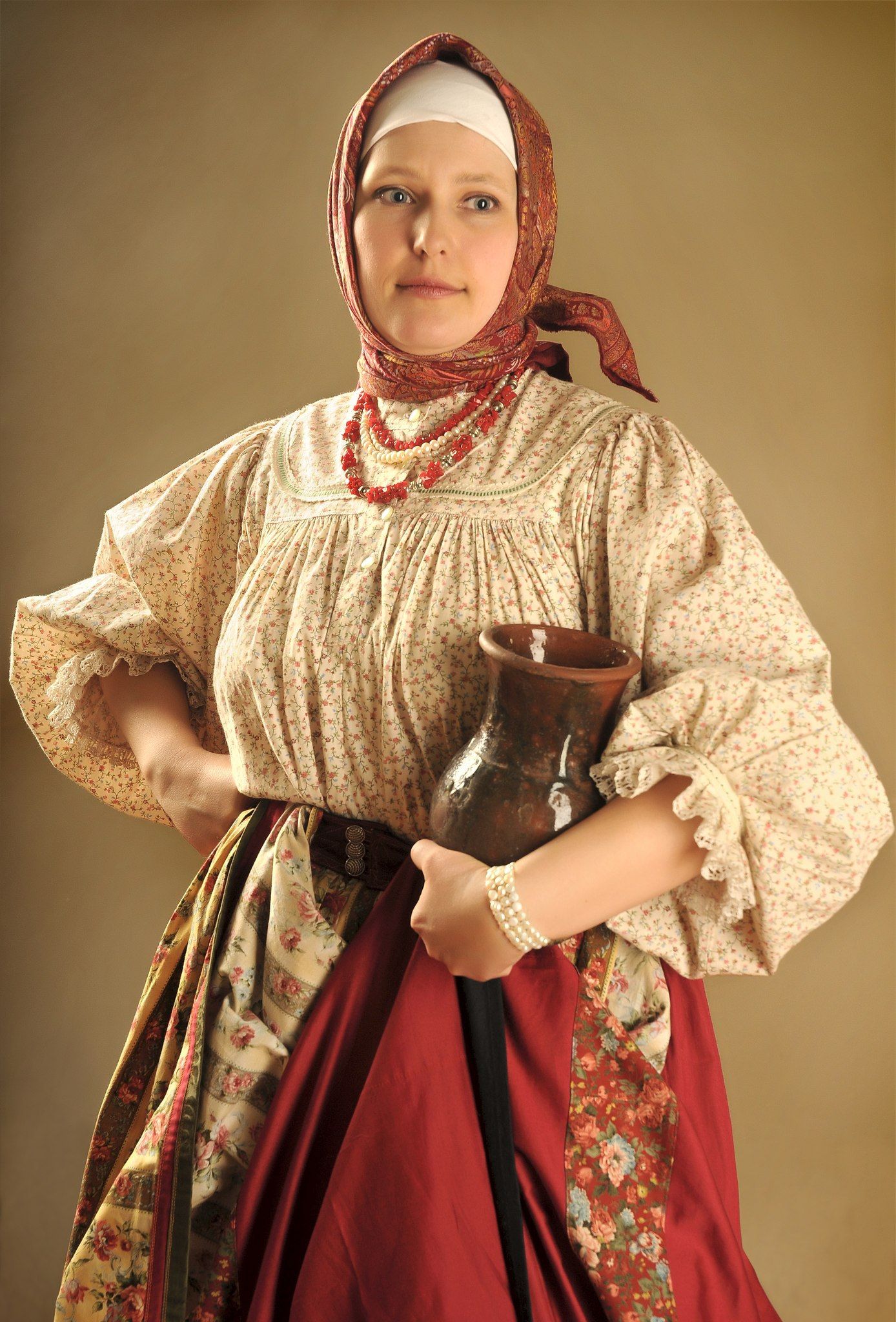 Girls in Slavic costumes in Dubai